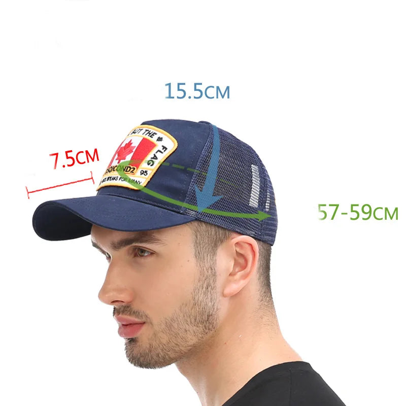 DSQICOND2 Maple Leaf Mesh Baseball Cap