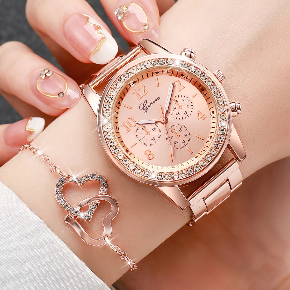 Women's Watch Fashion Rhinestone Stainless