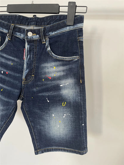 Verão Novos Jeans Calças de Cinco Pontos dsquared2