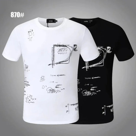 Genuine Dsq2-Drawing T-Shirt Women/Men