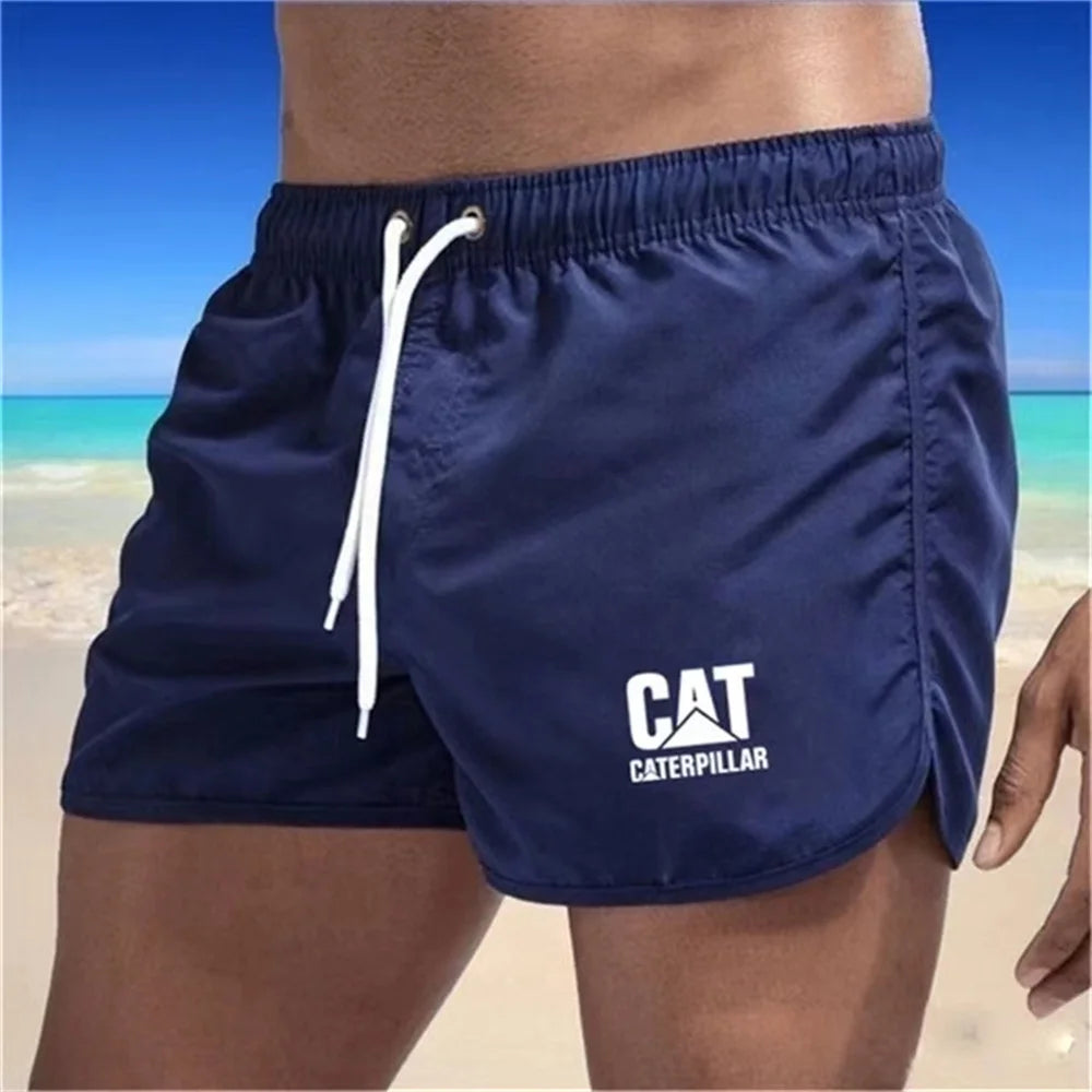 Shorts de praia masculinos de verã