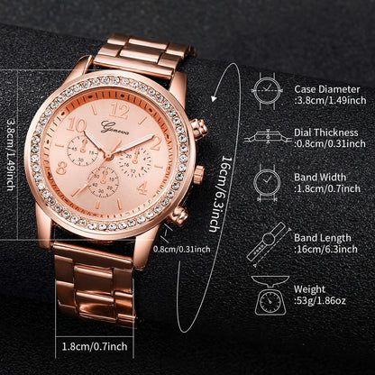 Women's Watch Fashion Rhinestone Stainless