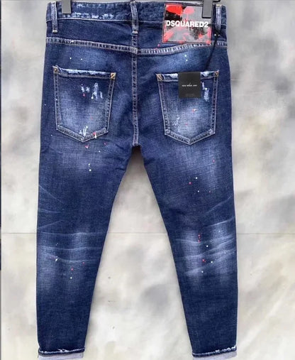 Jeans Rasgado Alta Qualidade DSQUARED