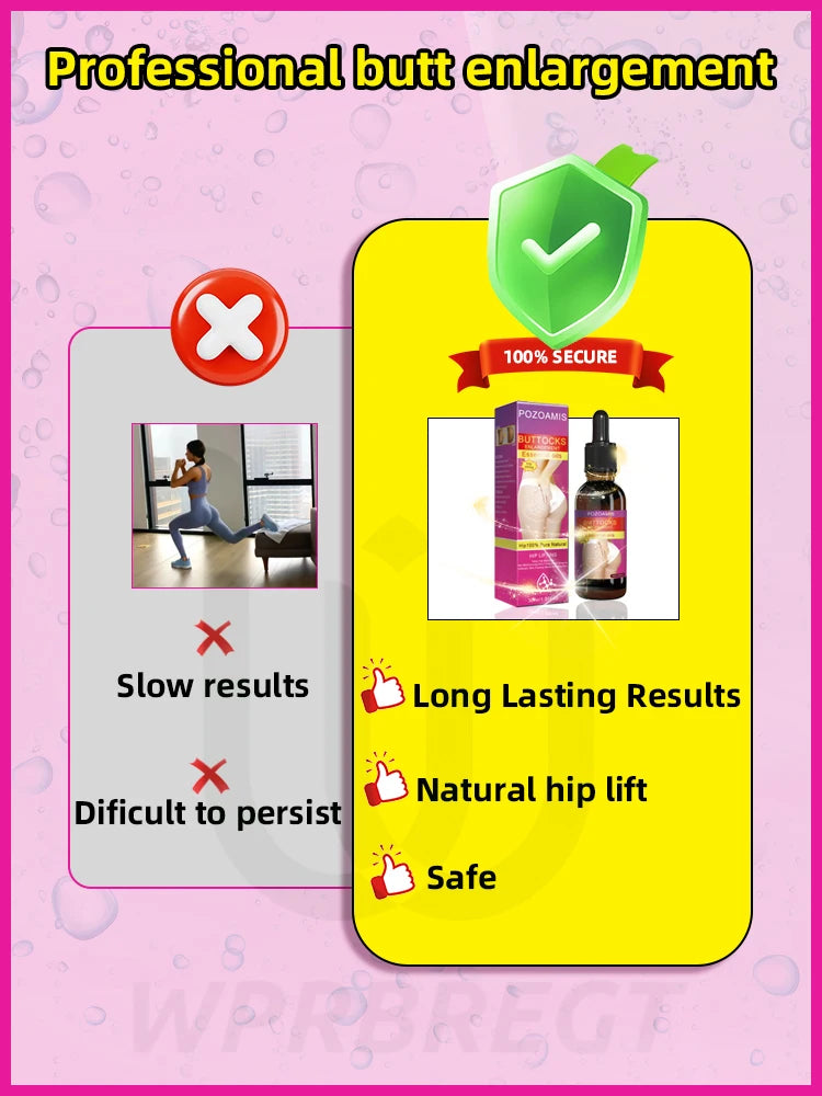 Hip Up Firming Oil Buttocks Butt Lift Big Buttock Enlargment