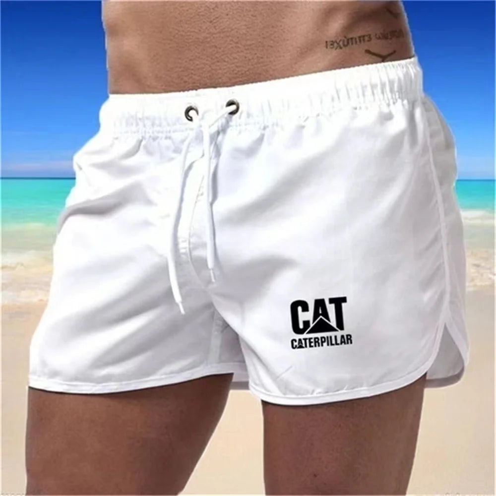 Shorts de praia masculinos de verã